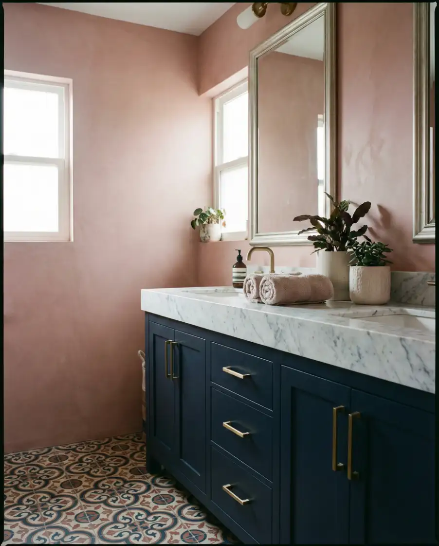 Pink and Navy Classic Contrast 1