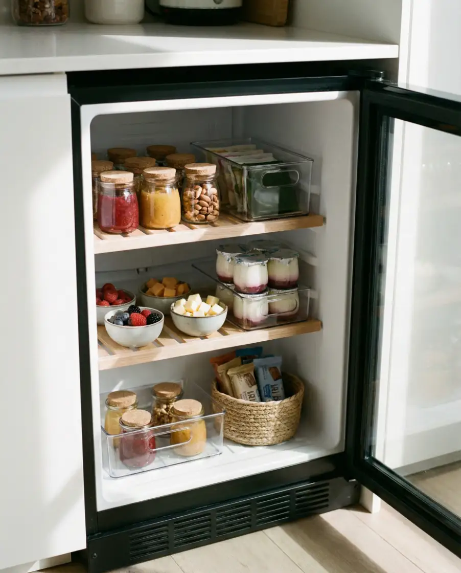 Playful Mini Fridge Styling 1