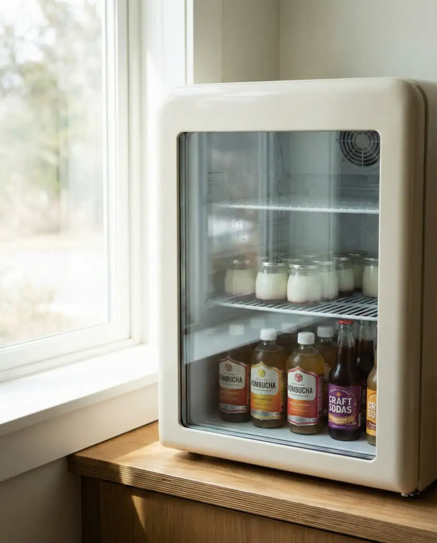 Playful Mini Fridge Styling 2