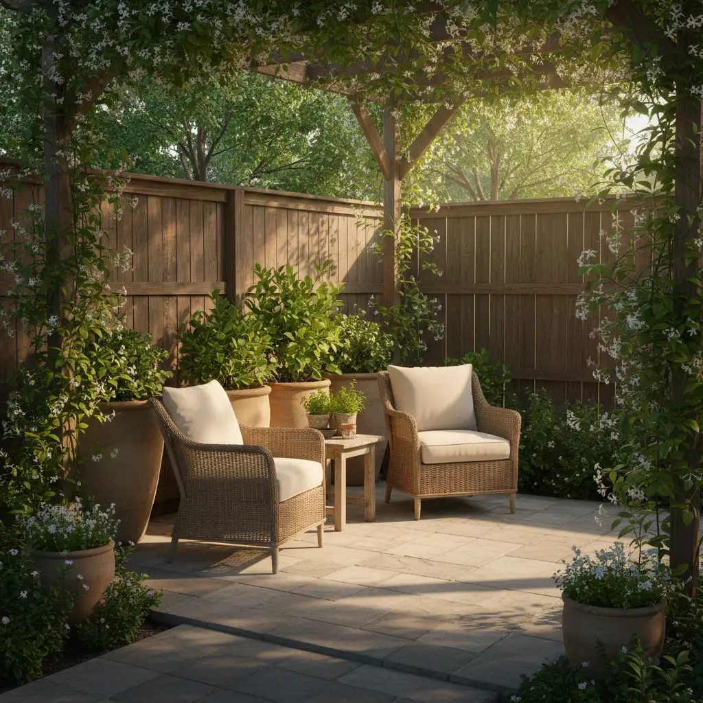 Pocket Garden Lounge with Privacy Layers 2