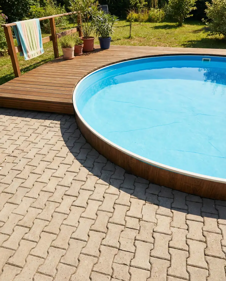 Poolside Pavers for Above Ground Pools 1