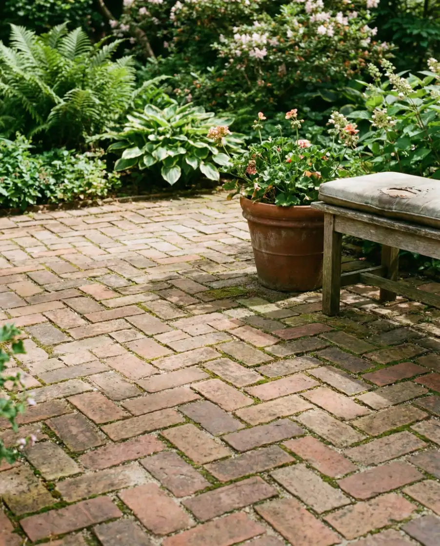 Red Brick Patio for Traditional Homes 2