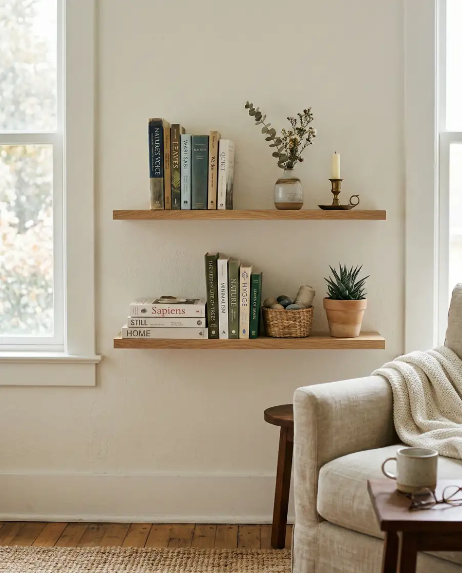 Repurposed Ladder Bookshelves 1