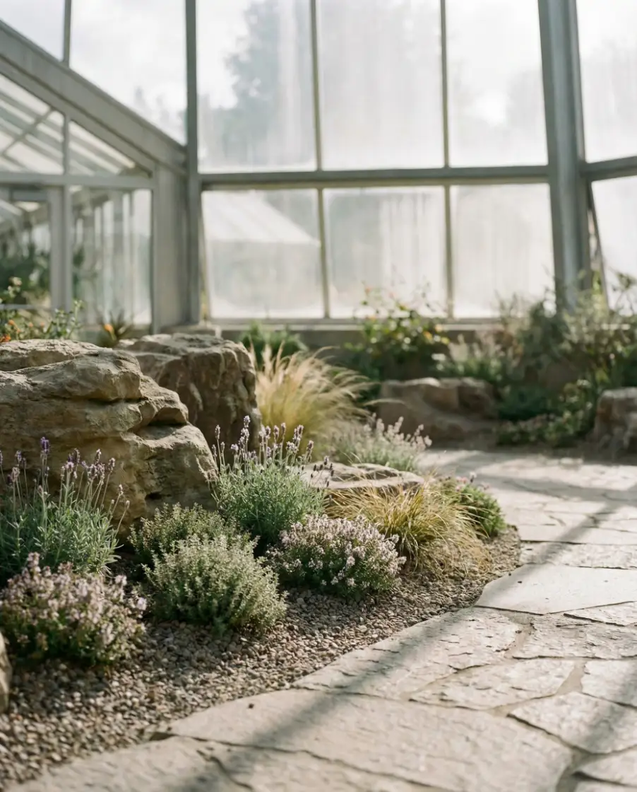 Rock Garden with Soft Florals 2