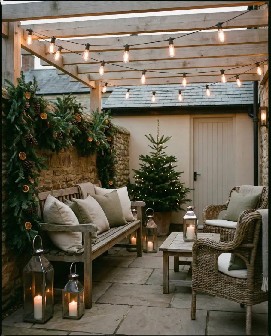 Romantic Christmas Courtyard 1