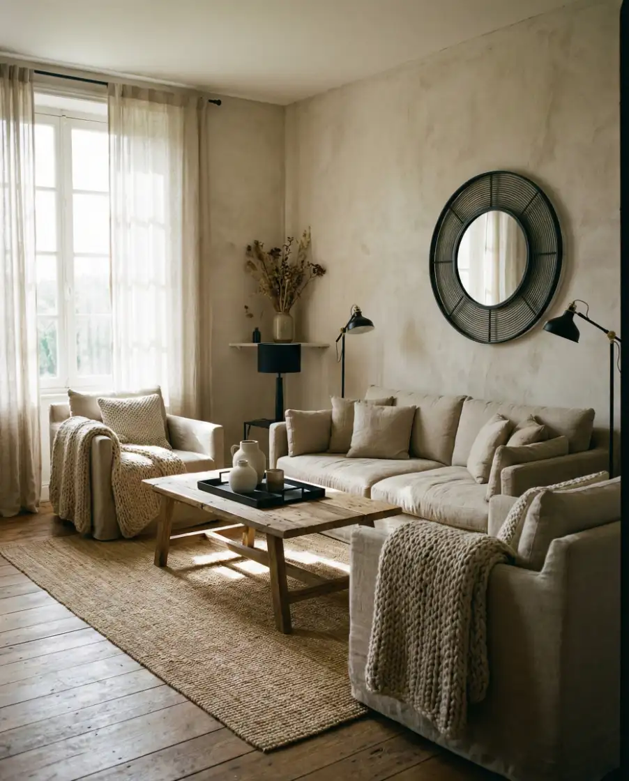 Rustic Black and Beige Balance 2