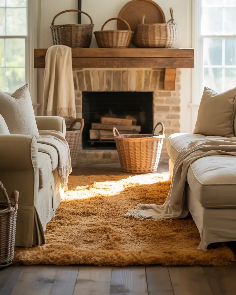 Rustic Farmhouse Fireplace Charm 2