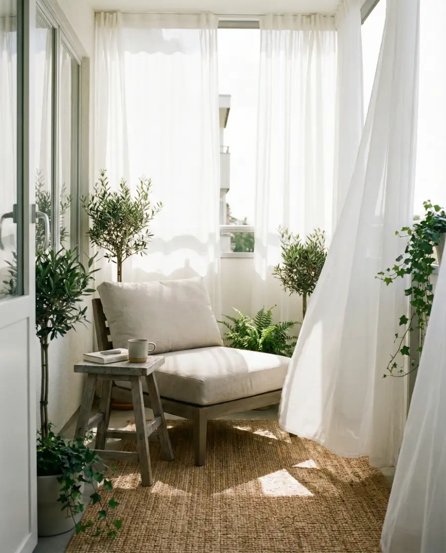 Seasonal Summer to Winter Balcony Swap 2