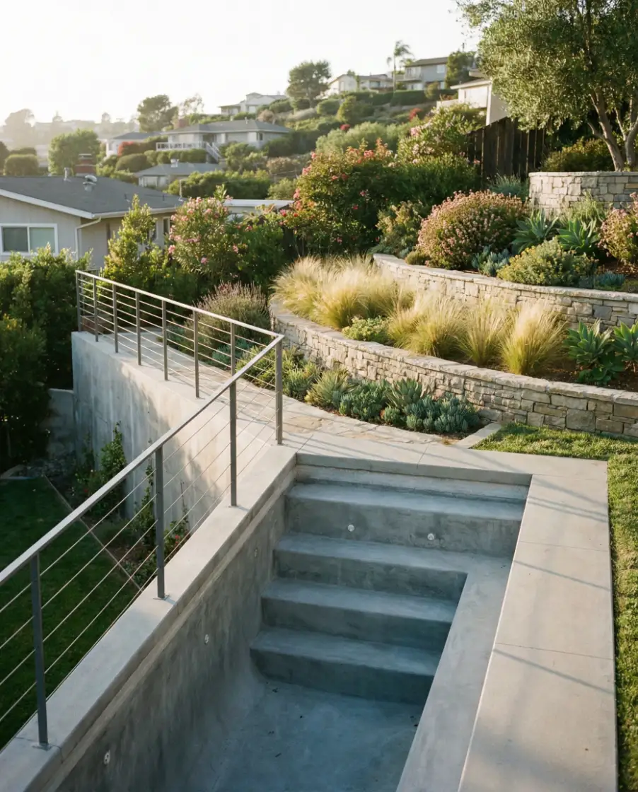 Semi-Inground Design for Sloped Lots 1