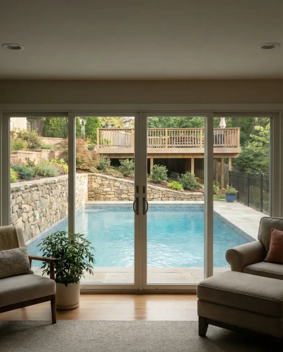 Semi-Inground Design for Sloped Lots 2