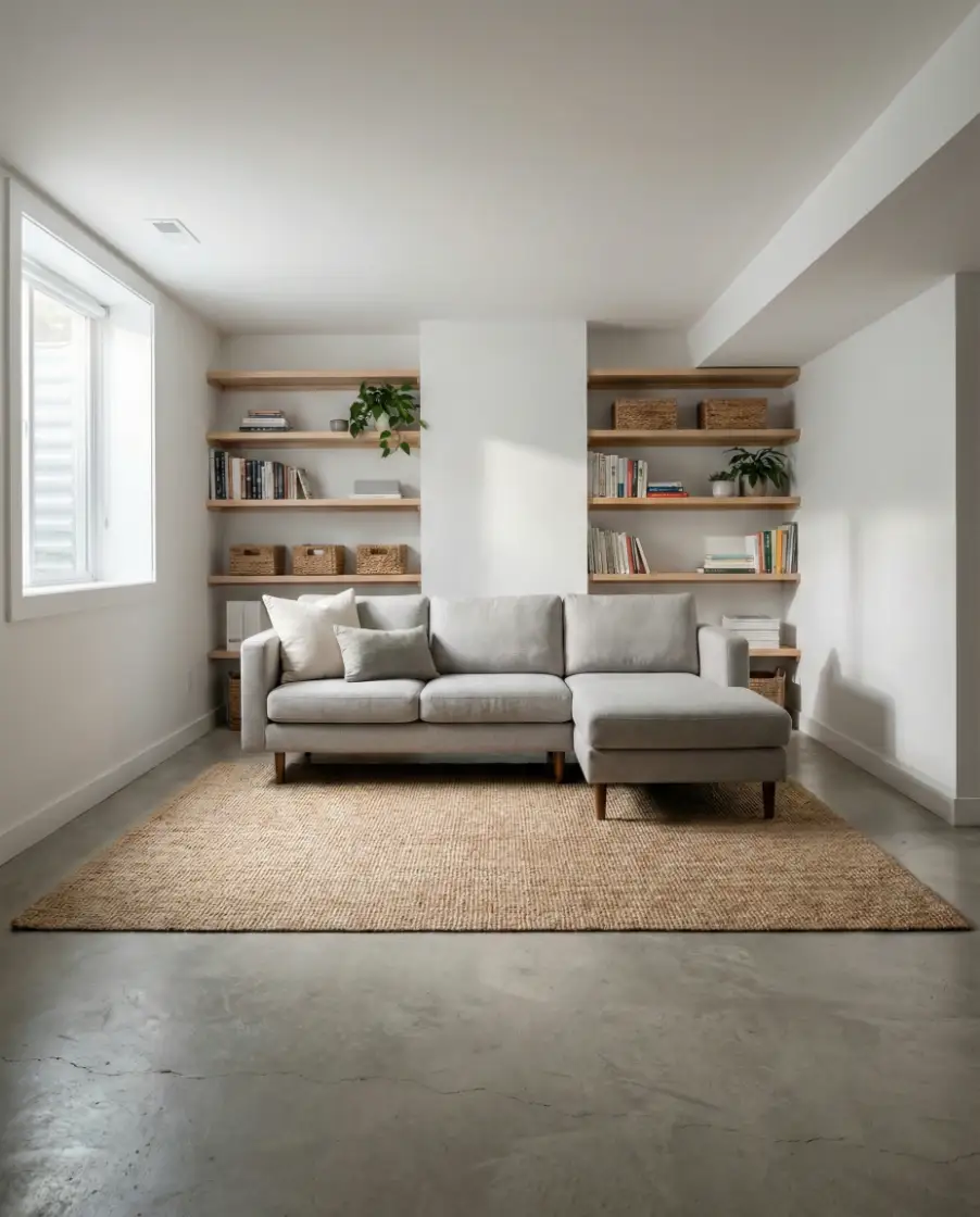 Simple Basement Layout On a Budget 1