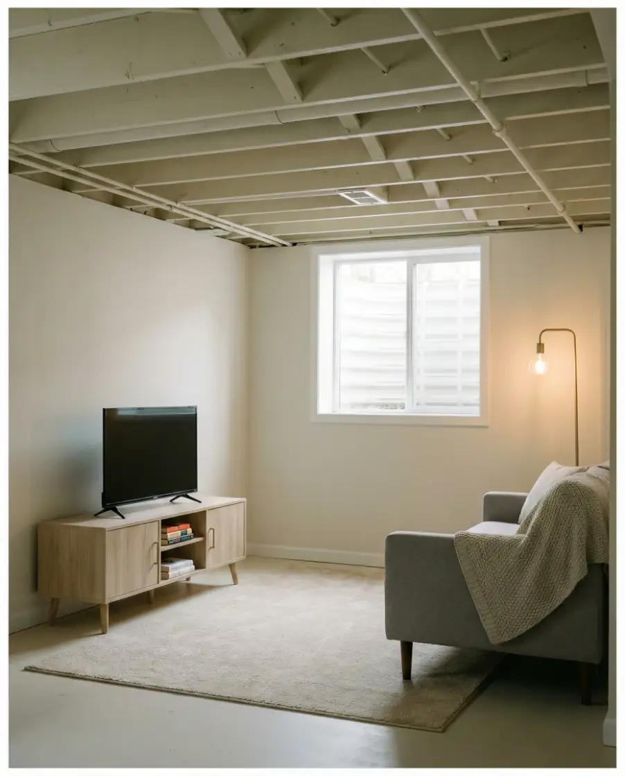 Simple Basement Layout On a Budget 2