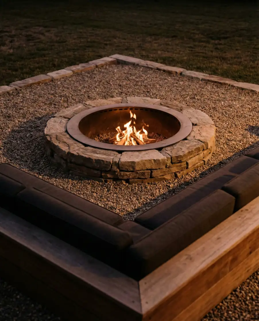 Simple Cheap In-Ground Fire Circle 1