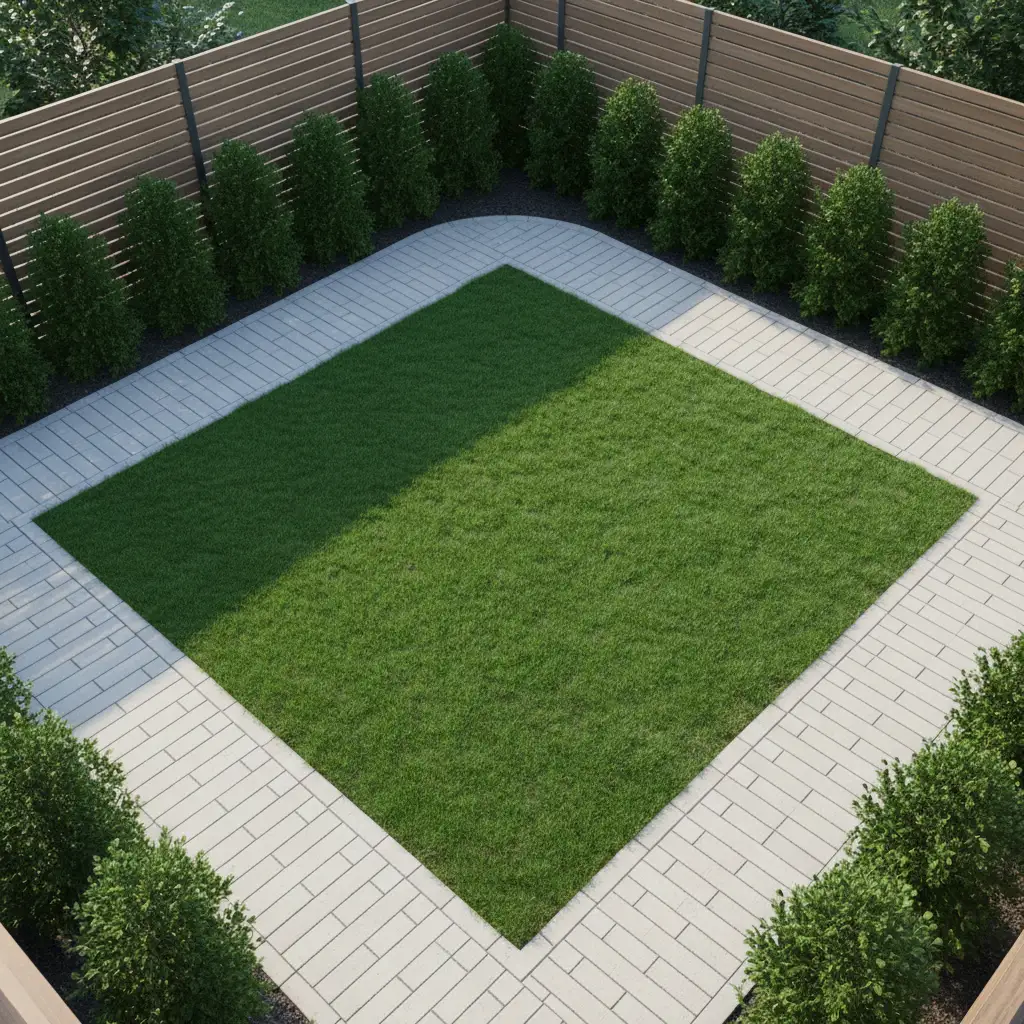Simple Lawn-Centered Layout 2