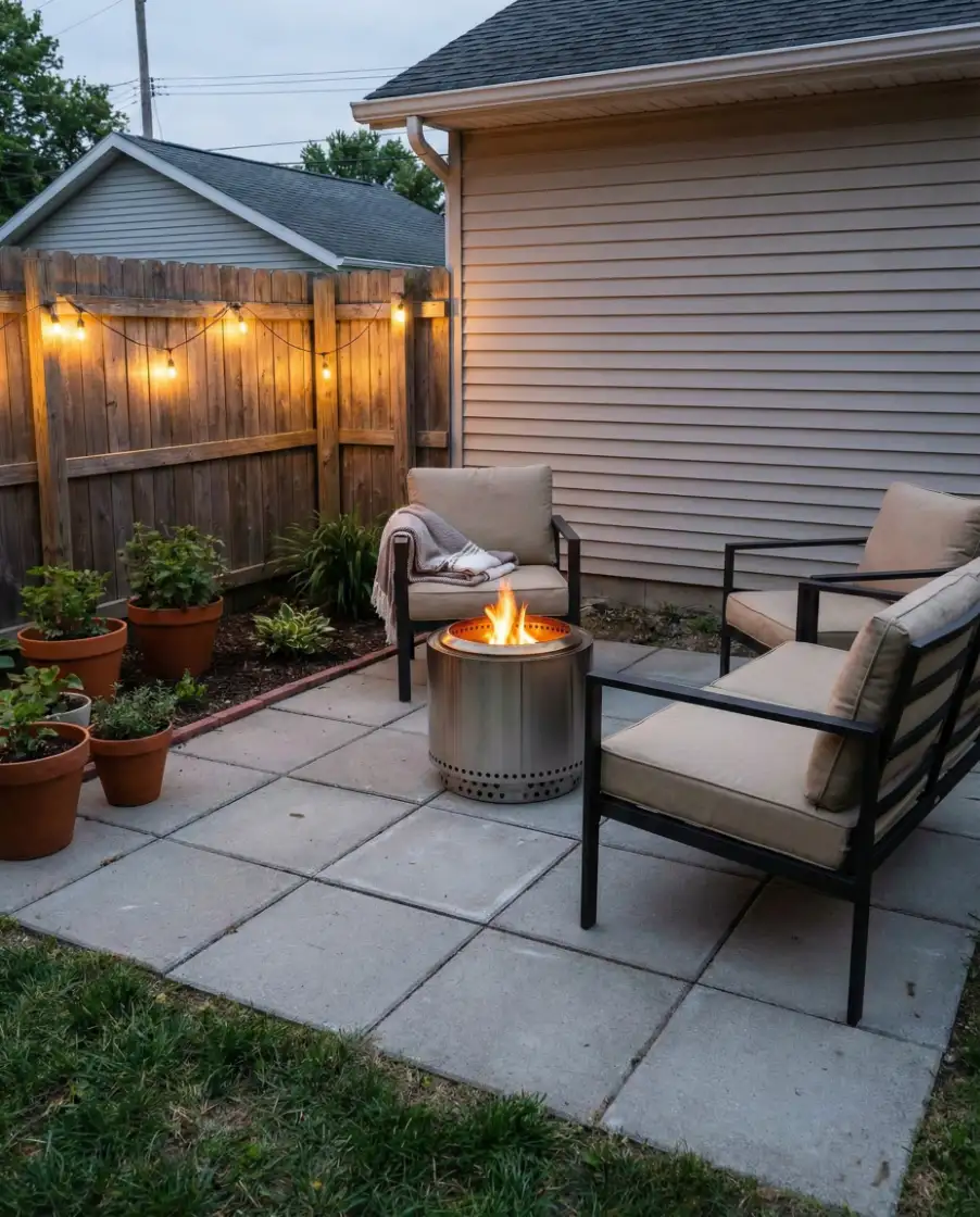 Simple Paver Patio on a Budget 1