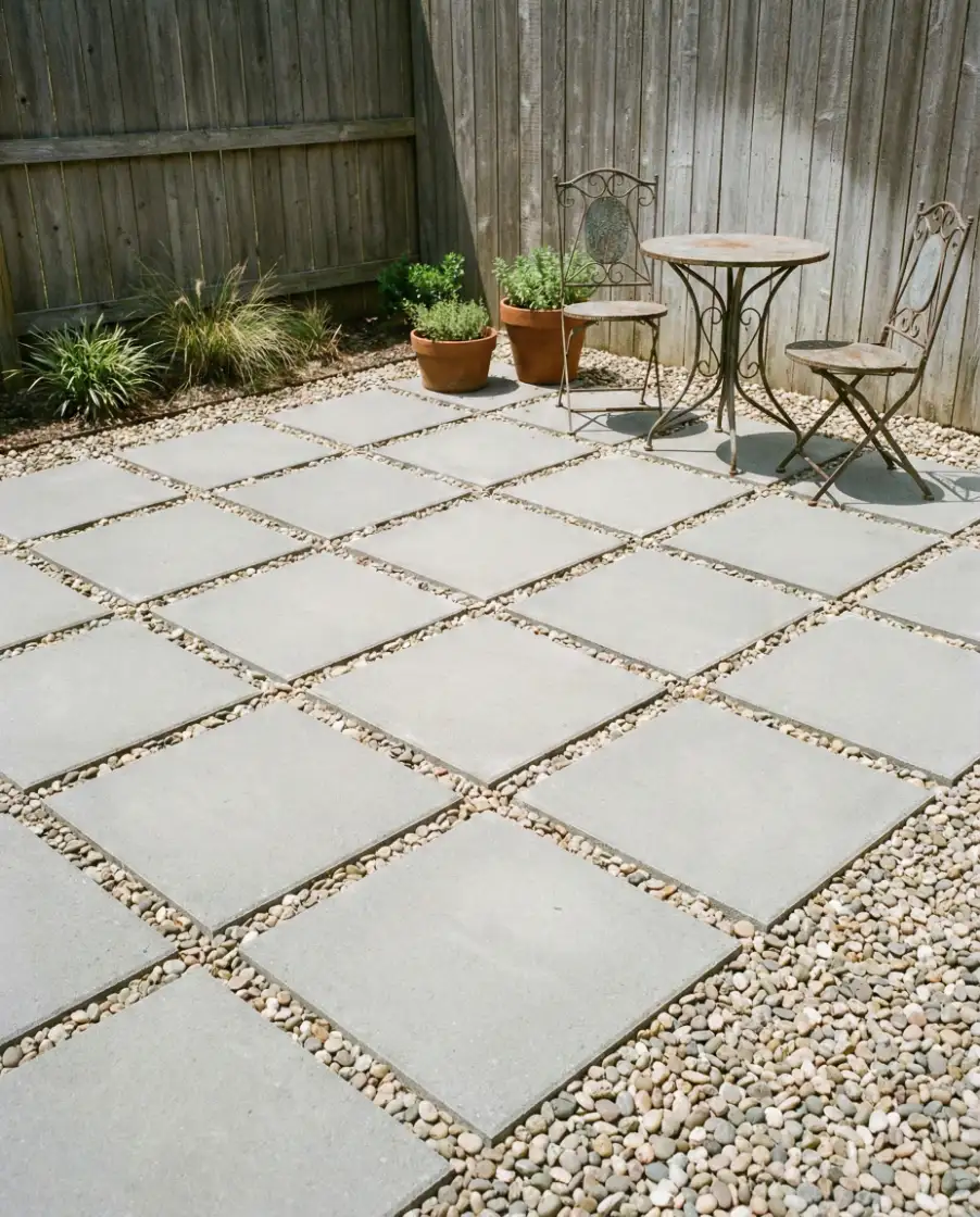 Simple Paver Patio on a Budget 2