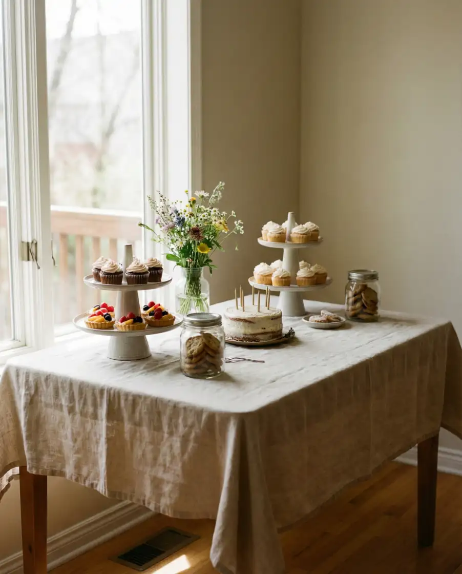 Simple Wedding Dessert Table 1