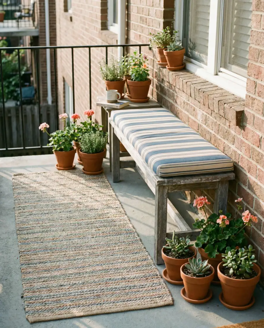 Small Apartment Front Porch Charm 1