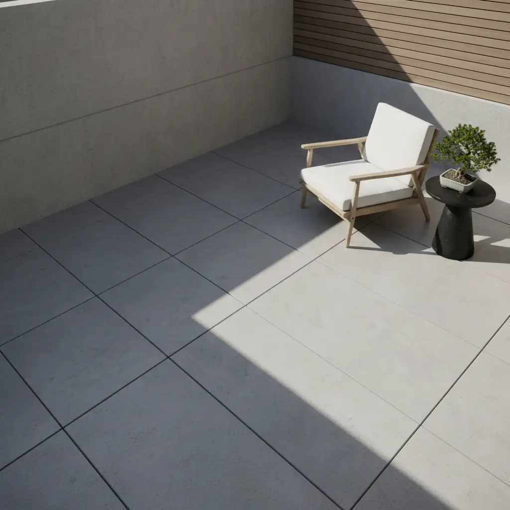 Small Backyard Concrete Zen Corner 2