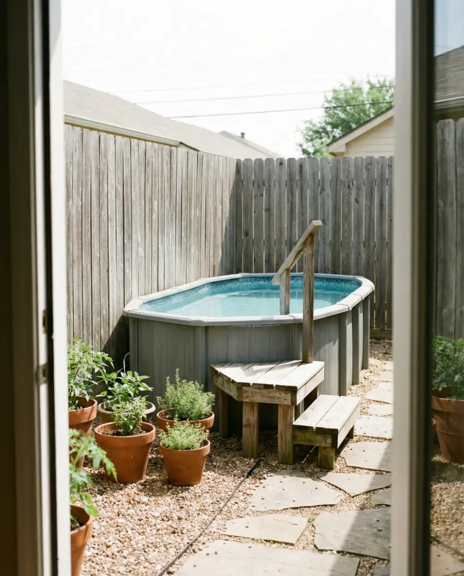 Small Backyard Oval Retreat 1