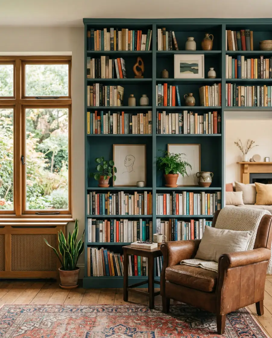 Small Bedroom Wall Shelf Grid 1