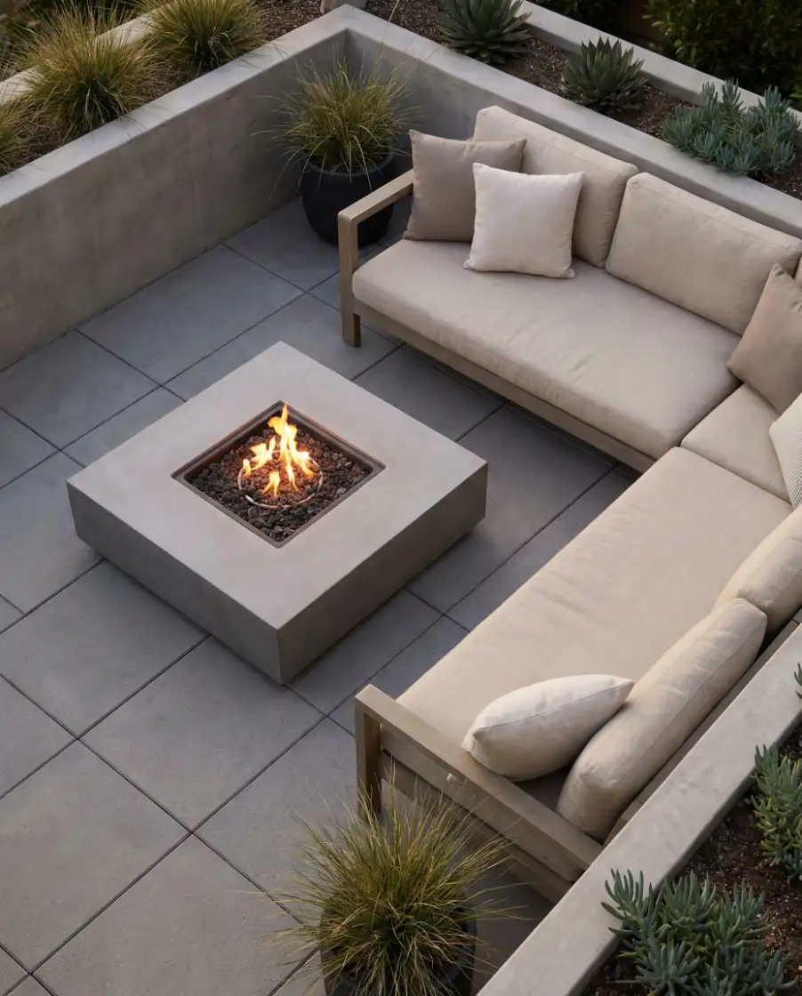 Smokeless Modern Square Fire Bowl 1
