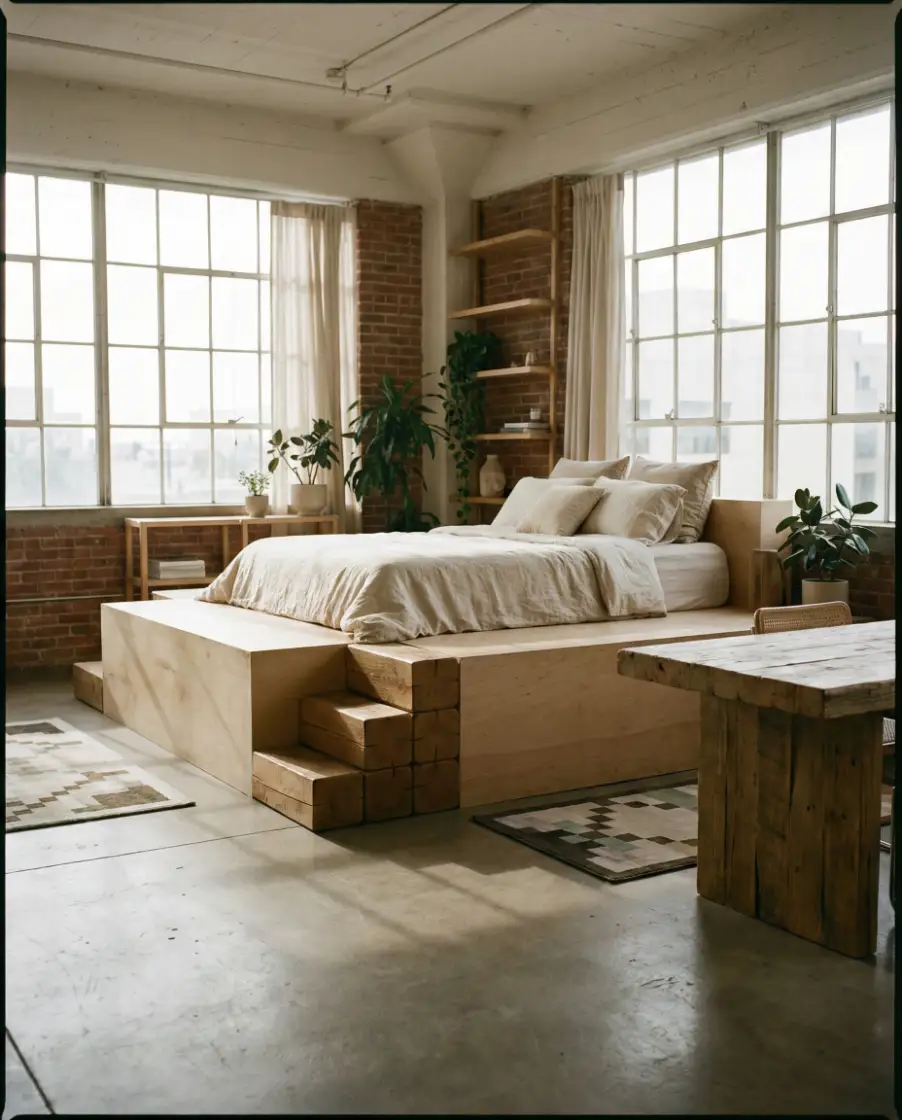 Soft Aesthetic Loft Bedroom 1