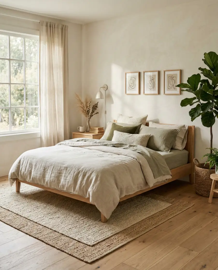 Soft Boho Organic Bedroom 1