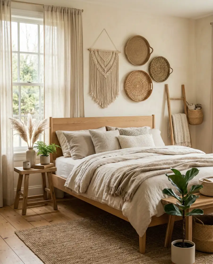 Soft Boho Organic Bedroom 2