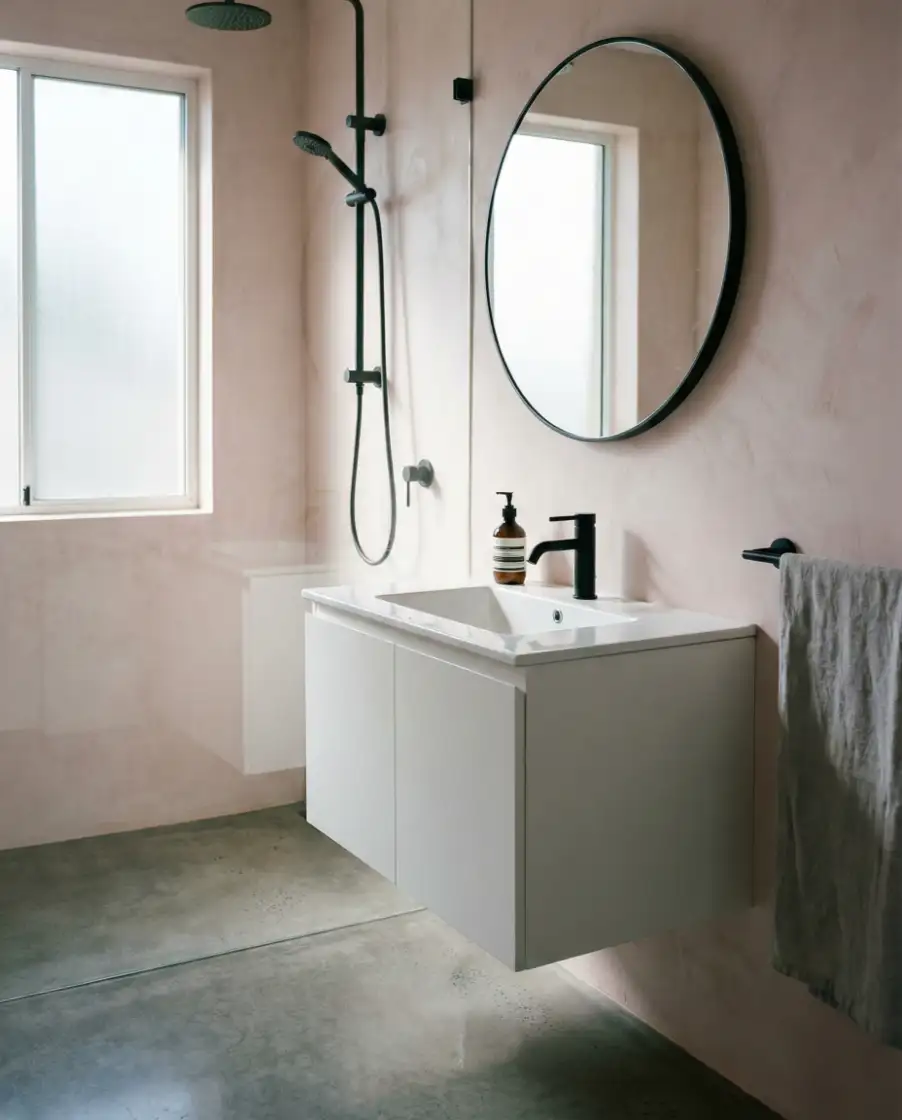 Soft Pink and Black Minimalist 1