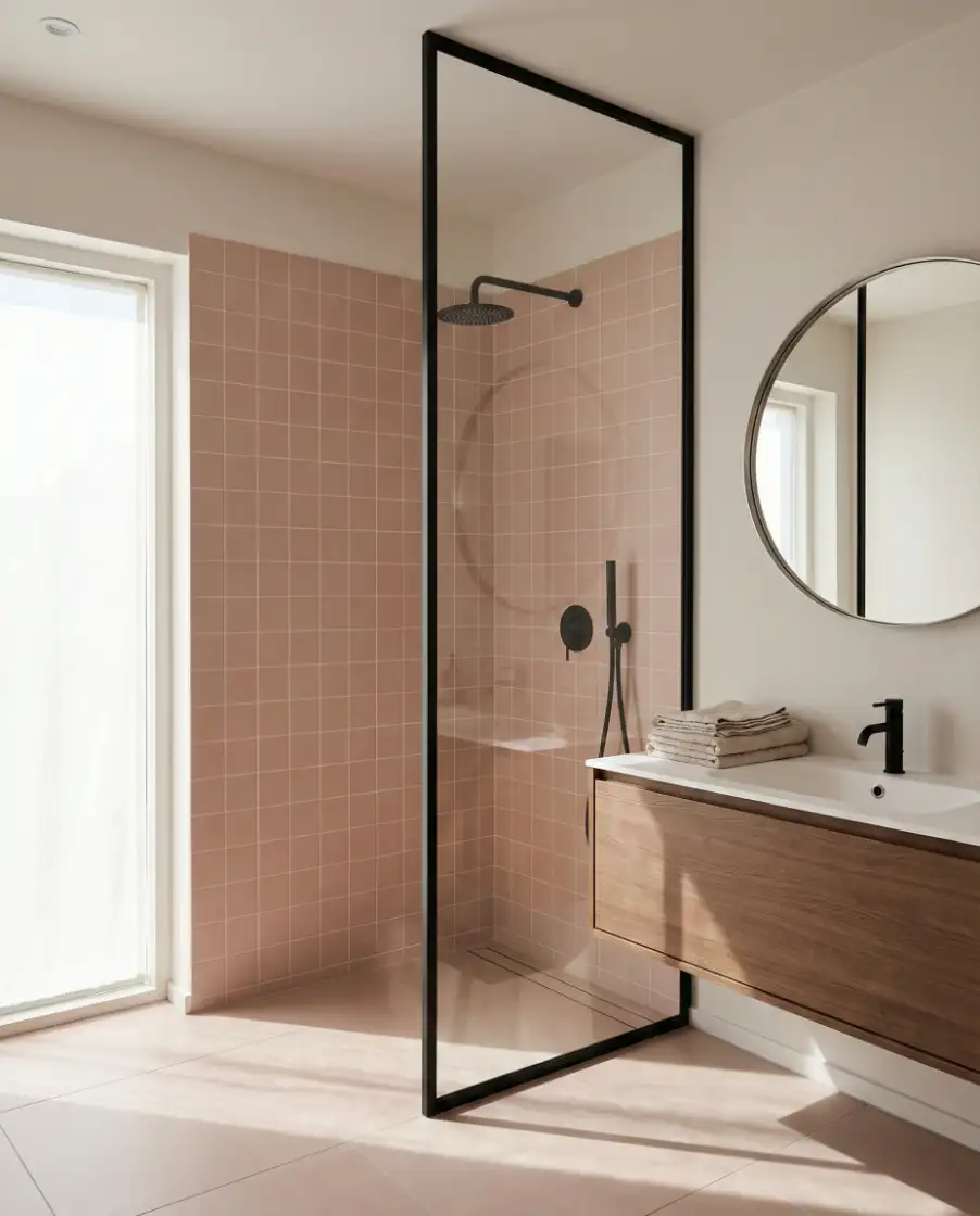 Soft Pink and Black Minimalist 2