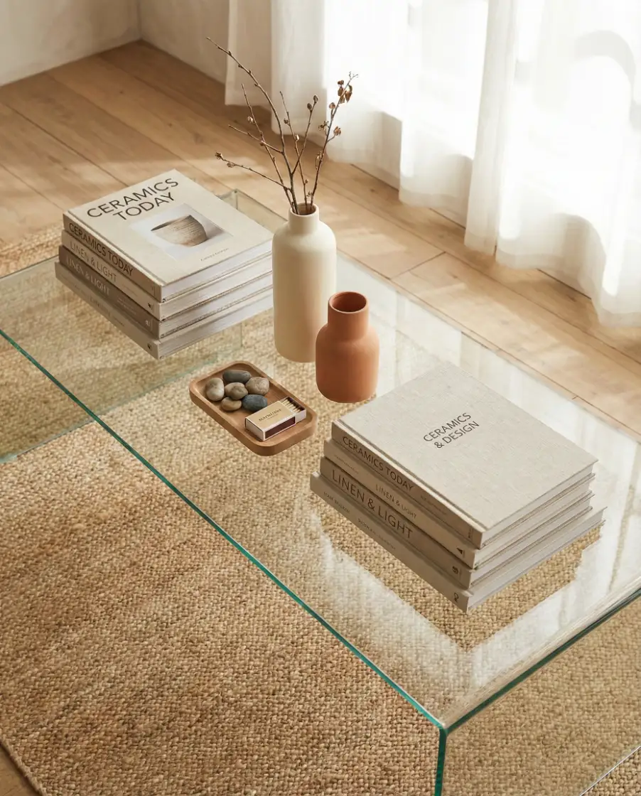 Square Glass with Symmetrical Decor 1