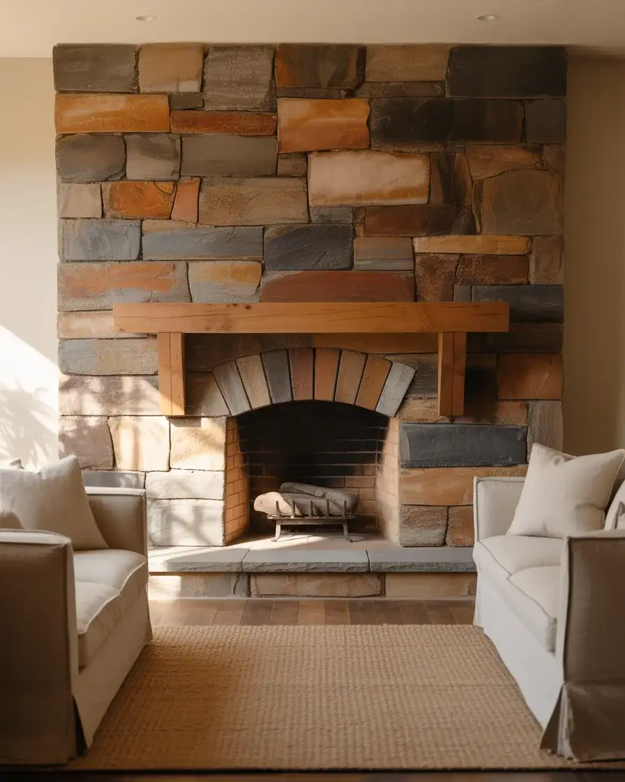Stone Fireplace Statement 2