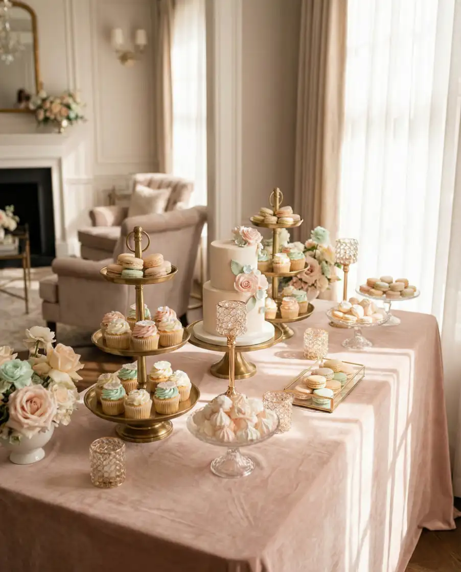 Sweet 16 Glam Dessert Table 2