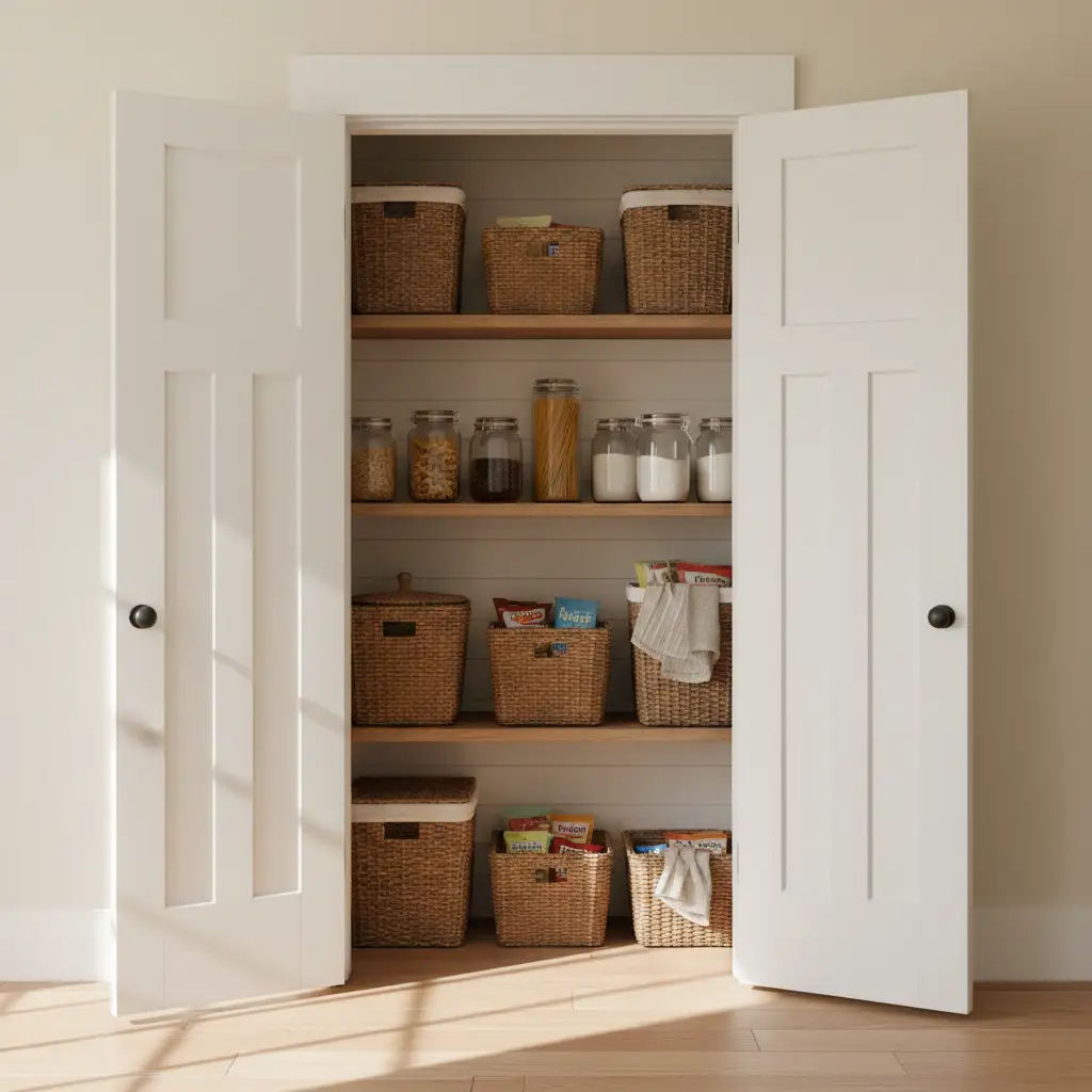 Swinging Farmhouse Pantry Doors 2