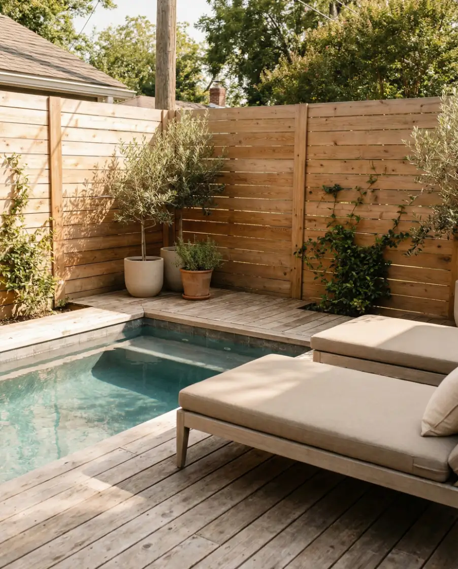 Tiny Backyard Pool Nook 1