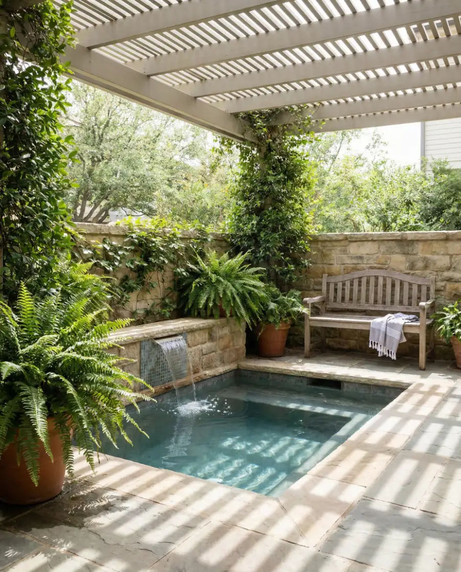Tiny Backyard Pool Nook 2