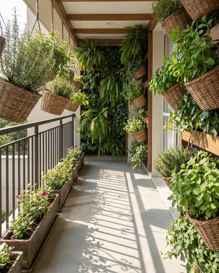 Tiny Narrow Plant Corridor 2