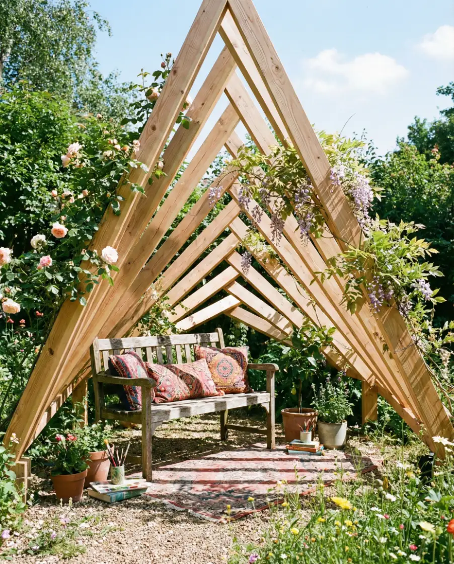 Triangle Pergola Inspired by ACNH 1