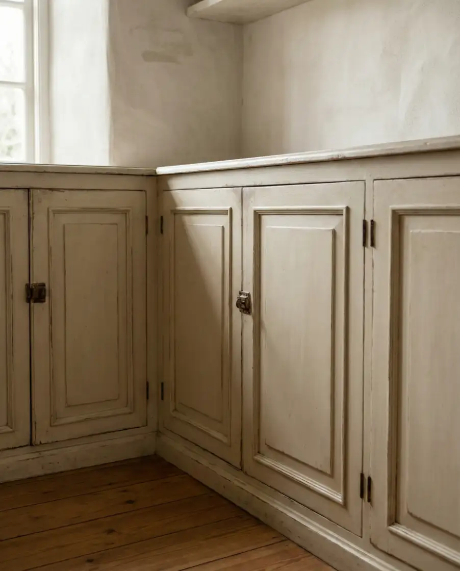 Vintage Cabinets in a Tiny Space 1