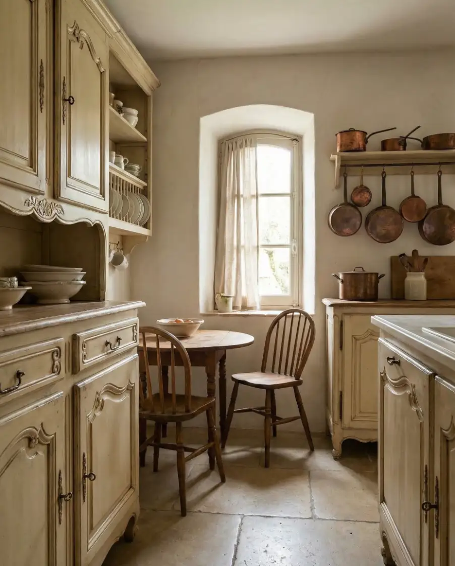 Vintage Cabinets in a Tiny Space 2