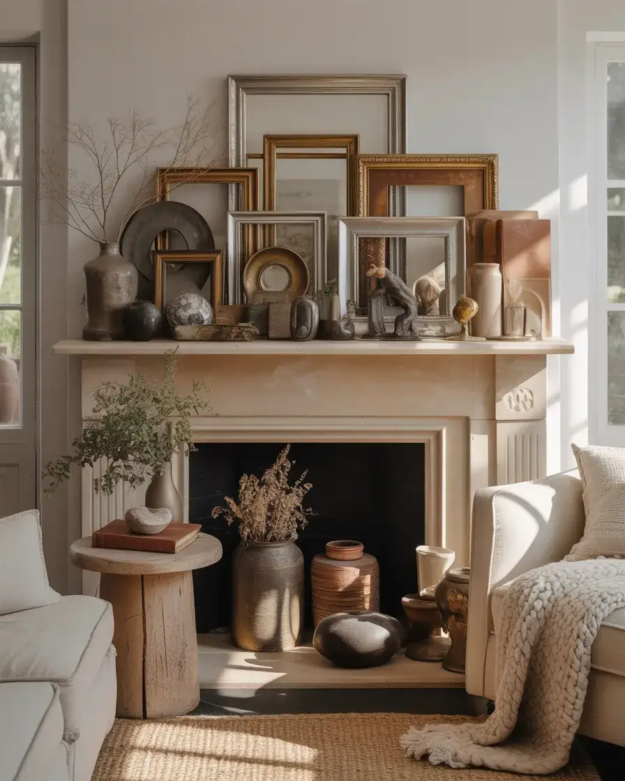 Vintage Eclectic Mantel Mix 1