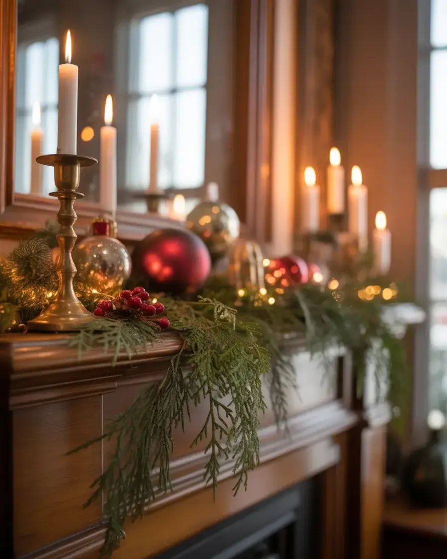 Vintage Holiday Fireplace Fun 1