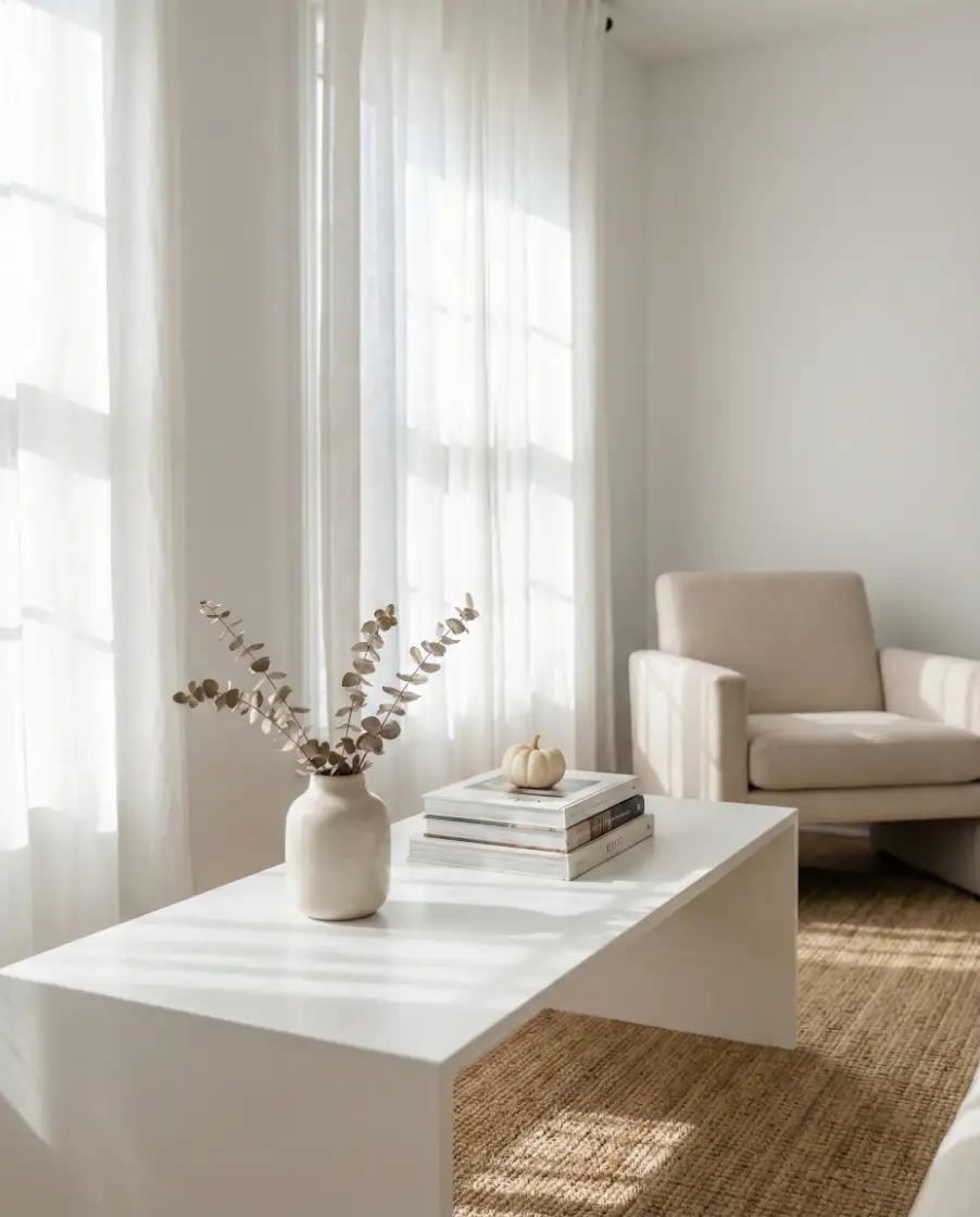 White Minimalist Winter Styling 1