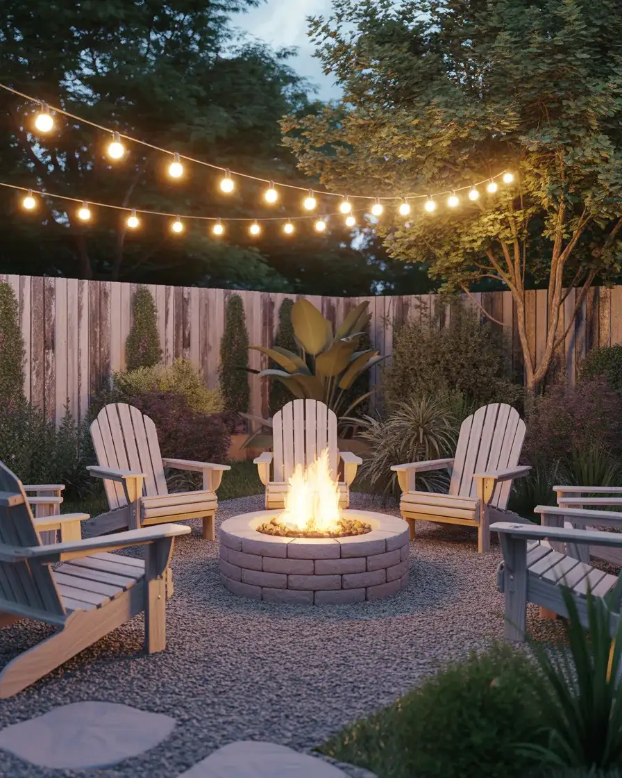 Backyard Fire Pit Gathering Zone 1