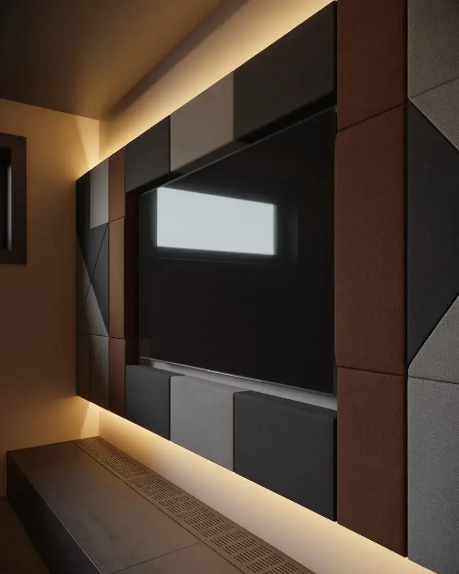 Basement Cinema TV Wall 1