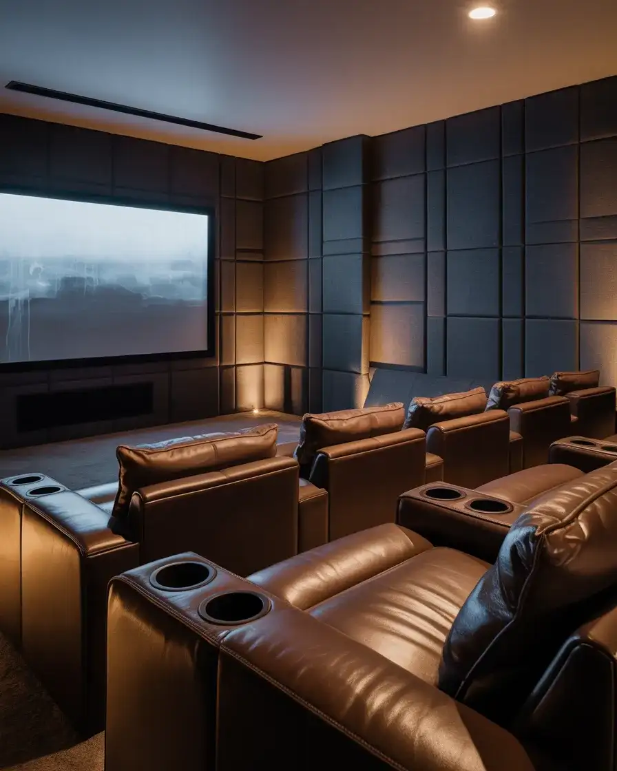 Basement Theater TV Wall 1