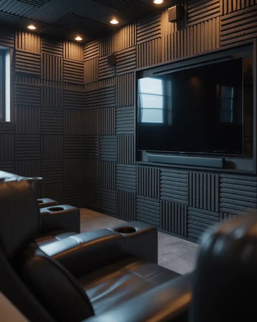 Basement Theater TV Wall 2