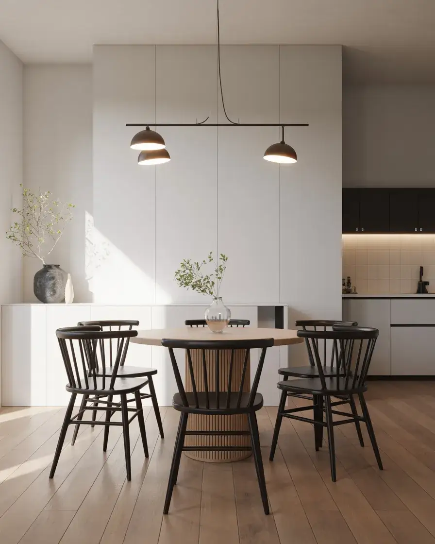 Black Dining Chairs for Dramatic Contrast 1