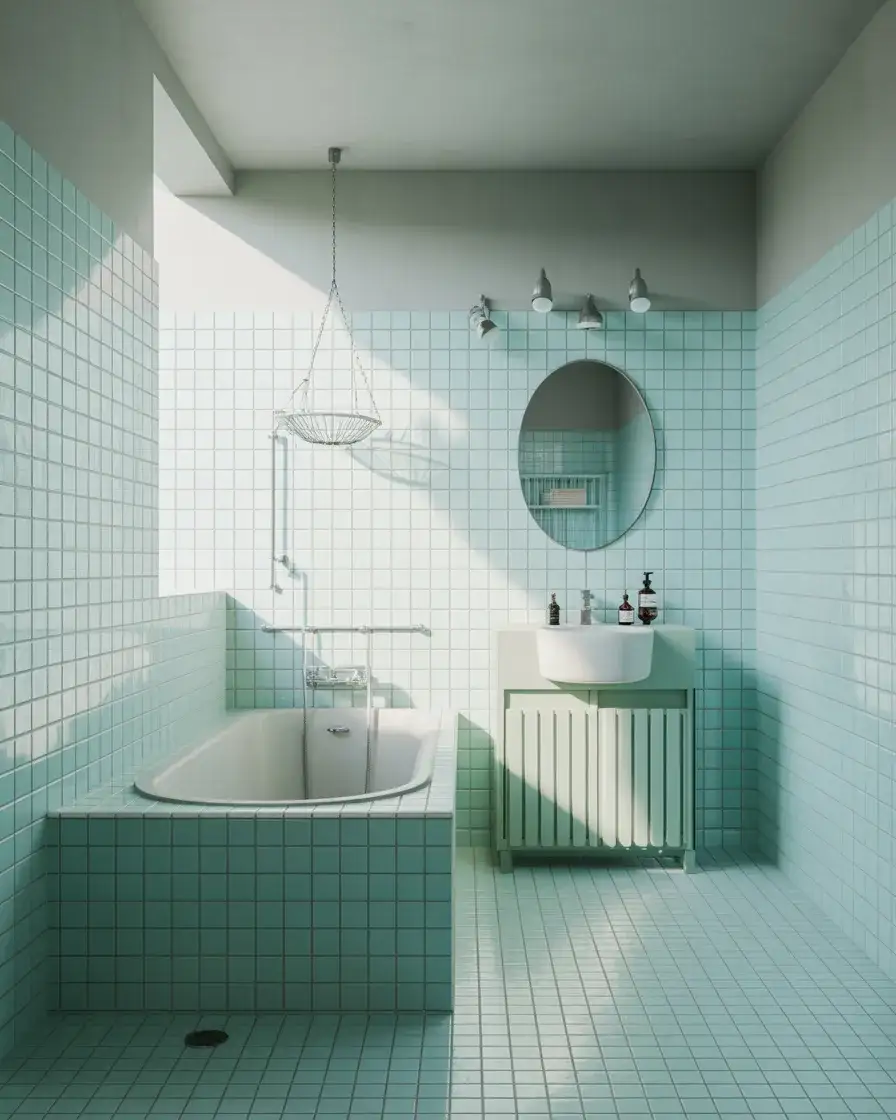 Blue Accent Bathroom With Calm Coastal Vibes 1